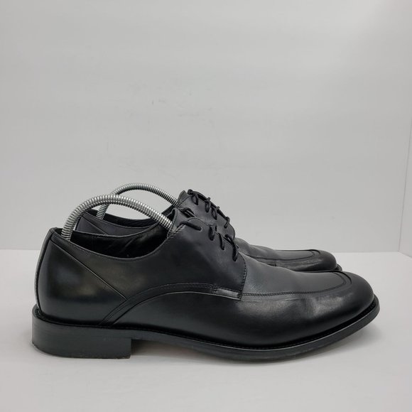 Johnston & Murphy Black Leather Oxford Men\'s Shoes 015-6703 US Size 10.5W main image 7